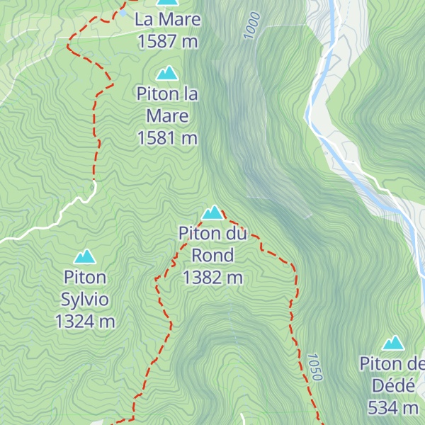 Map of Piton du Rond