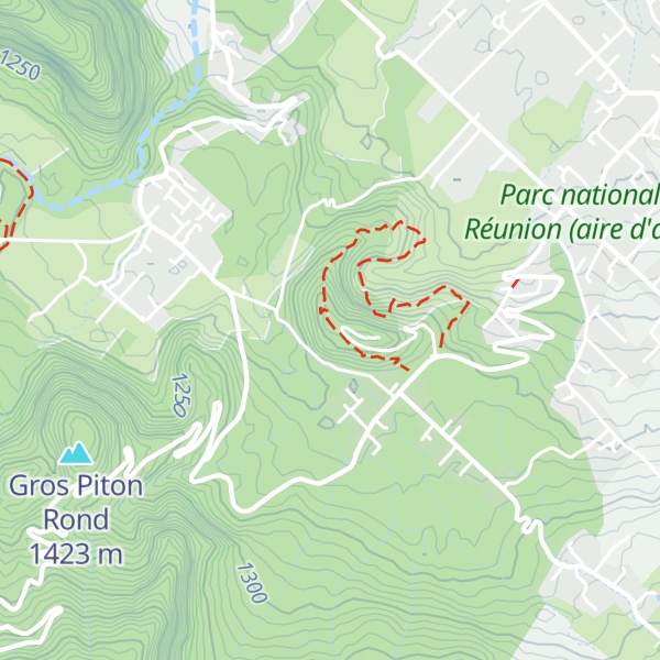 Map of Piton des Songes