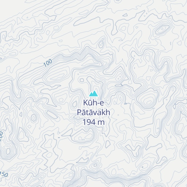 Map of Kūh-e Pātāvakh