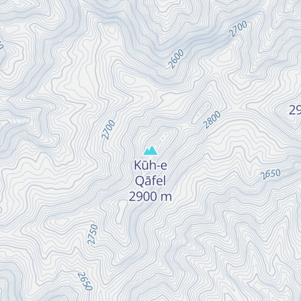 Map of Kūh-e Qāfel