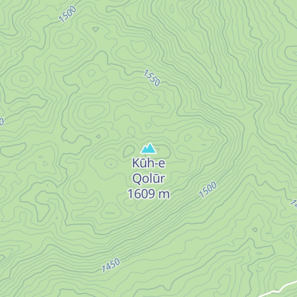 Map of Kūh-e Qolūr