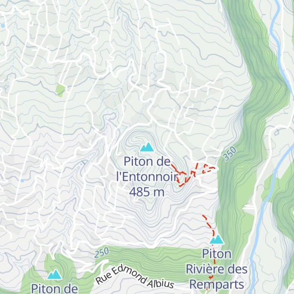 Map of Piton de l'Entonnoir