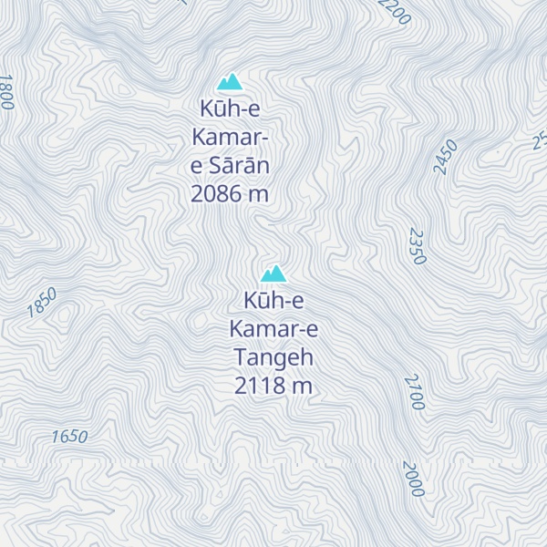 Map of Kūh-e Kamar-e Tangeh