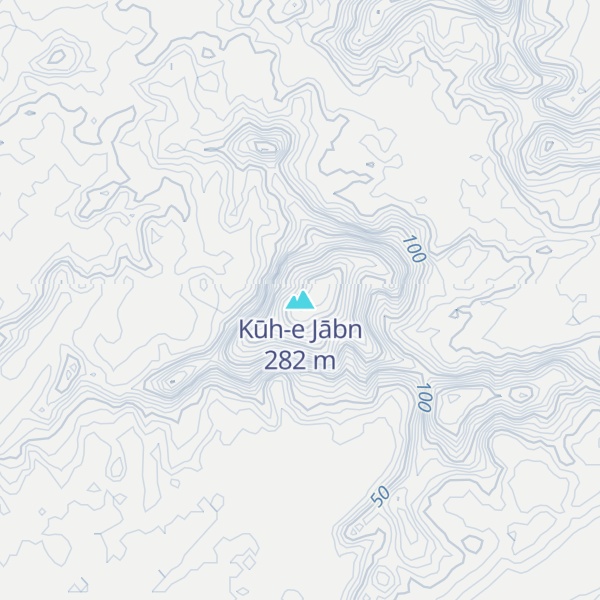 Map of Kūh-e Jābn