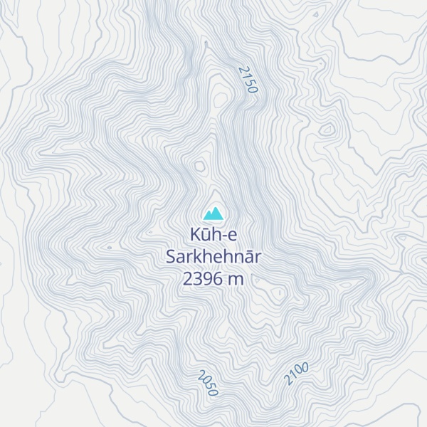 Map of Kūh-e Sarkhehnār