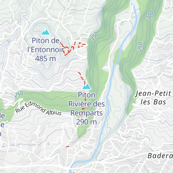 Map of Piton Rivière des Remparts