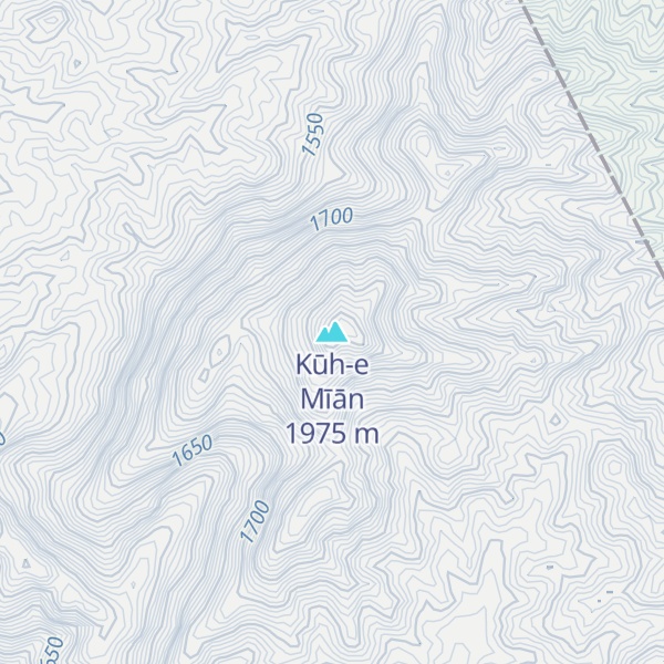 Map of Kūh-e Mīān