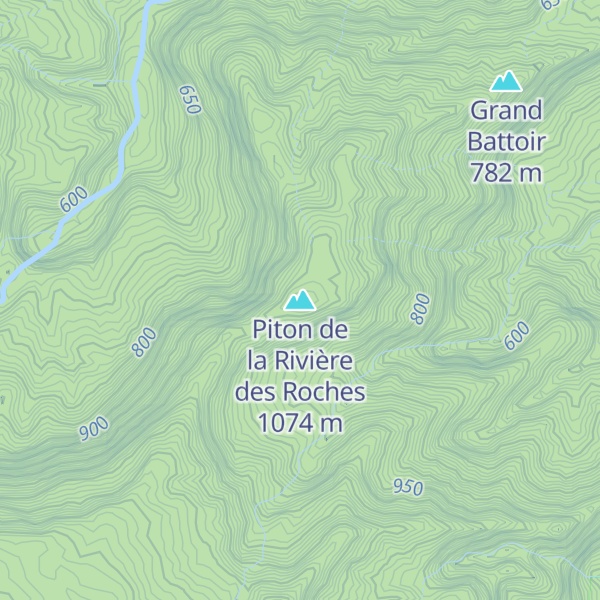 Map of Piton de la Rivière des Roches