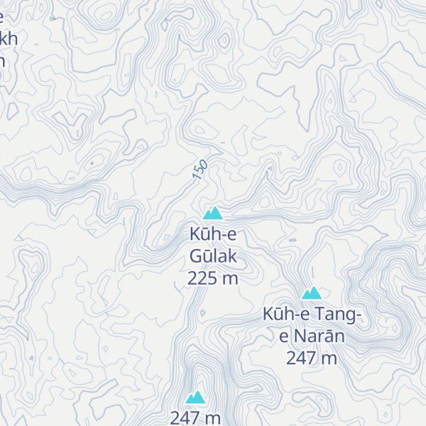 Map of Kūh-e Gūlak