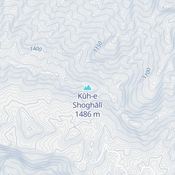 Map of Kūh-e Shoghālī