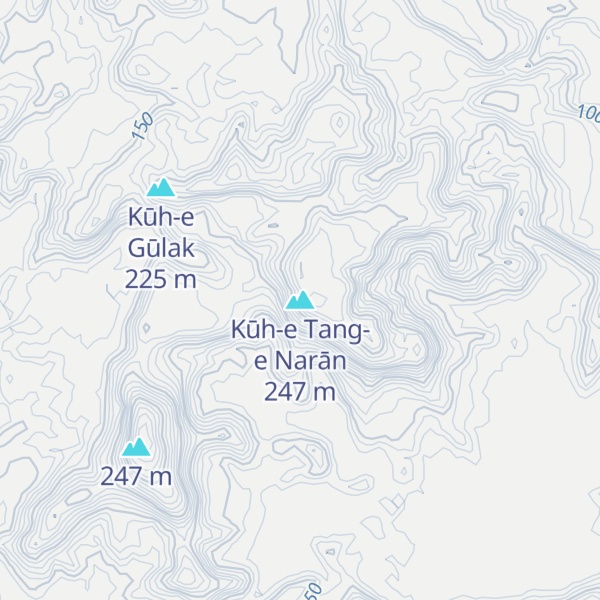 Map of Kūh-e Tang-e Narān