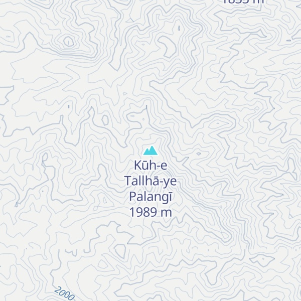 Map of Kūh-e Tallhā-ye Palangī