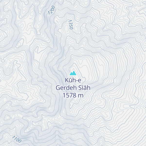 Map of Kūh-e Gerdeh Sīāh