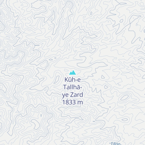 Map of Kūh-e Tallhā-ye Zard