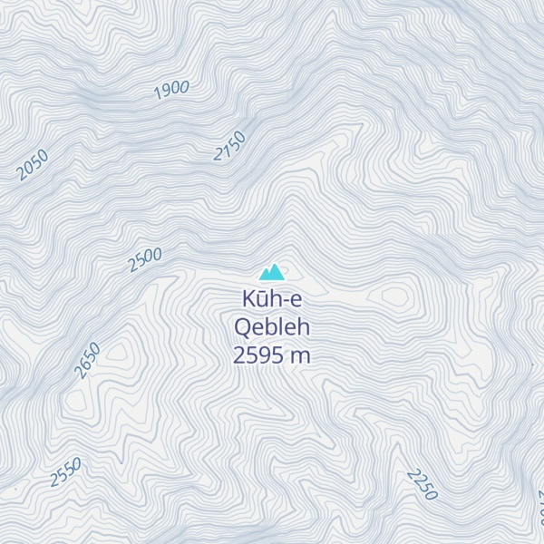 Map of Kūh-e Qebleh