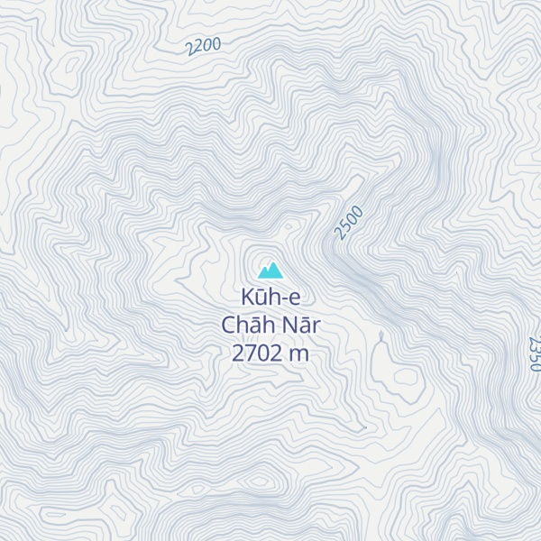 Map of Kūh-e Chāh Nār