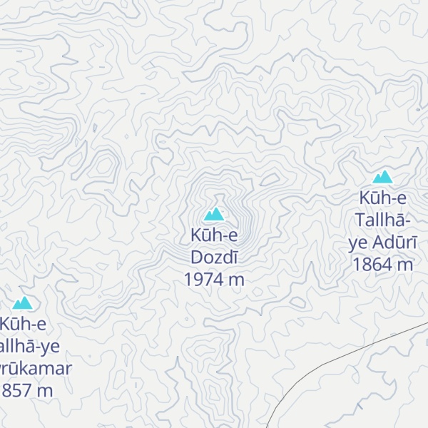 Map of Kūh-e Dozdī