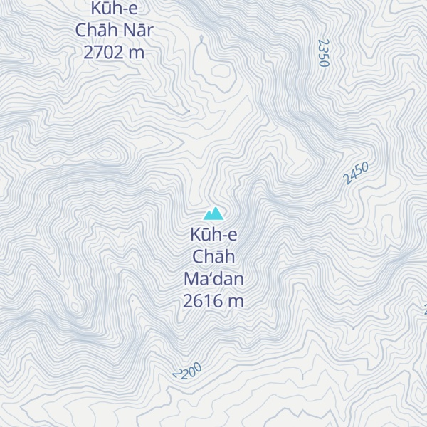 Map of Kūh-e Chāh Ma‘dan