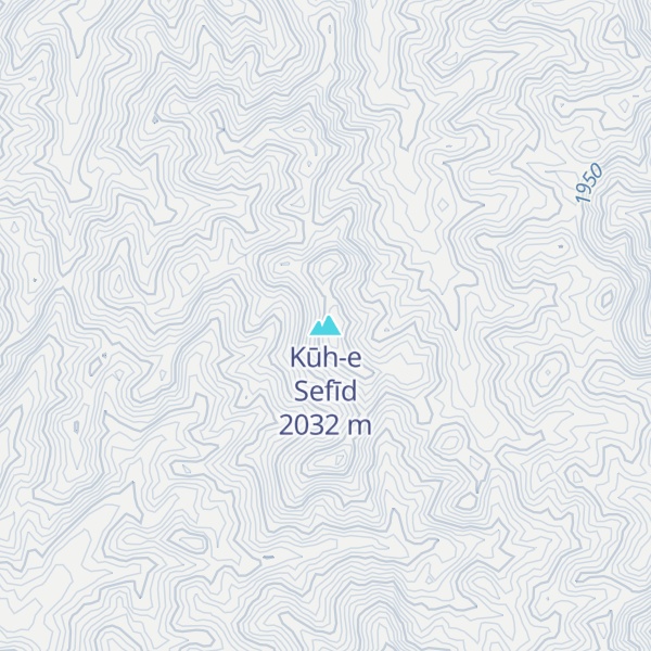 Map of Kūh-e Sefīd
