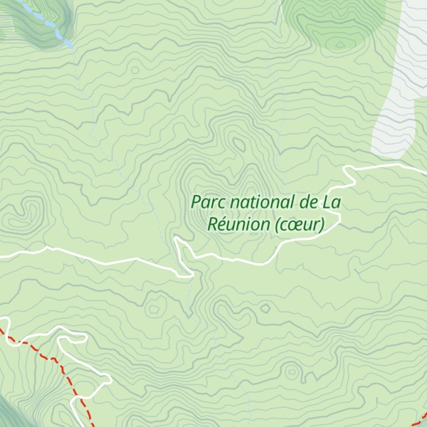 Map of Piton de Tangues ou Piton des Treize Cantons