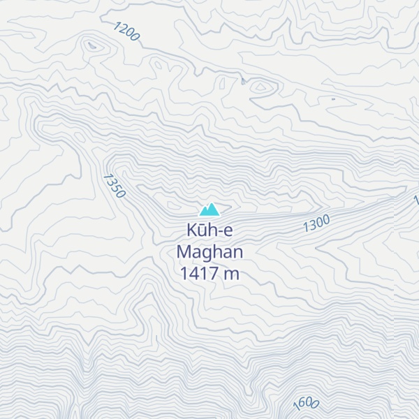 Map of Kūh-e Maghan