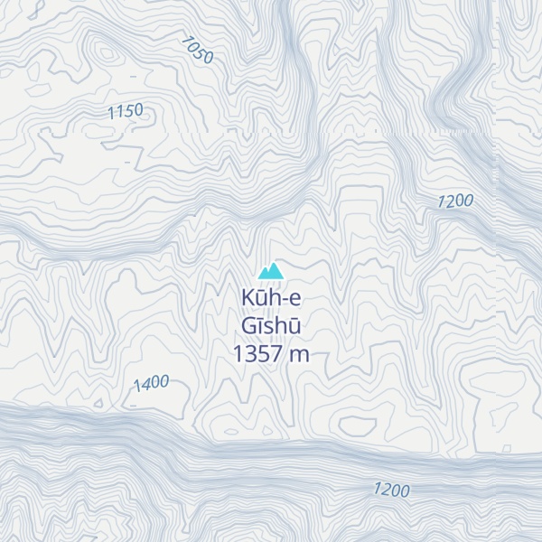 Map of Kūh-e Gīshū