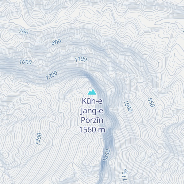 Map of Kūh-e Jang-e Porzīn