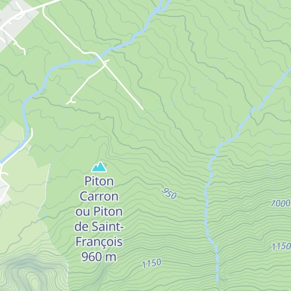 Map of Piton Carron