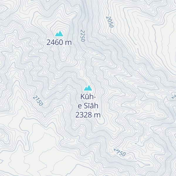 Map of Kūh-e Sīāh