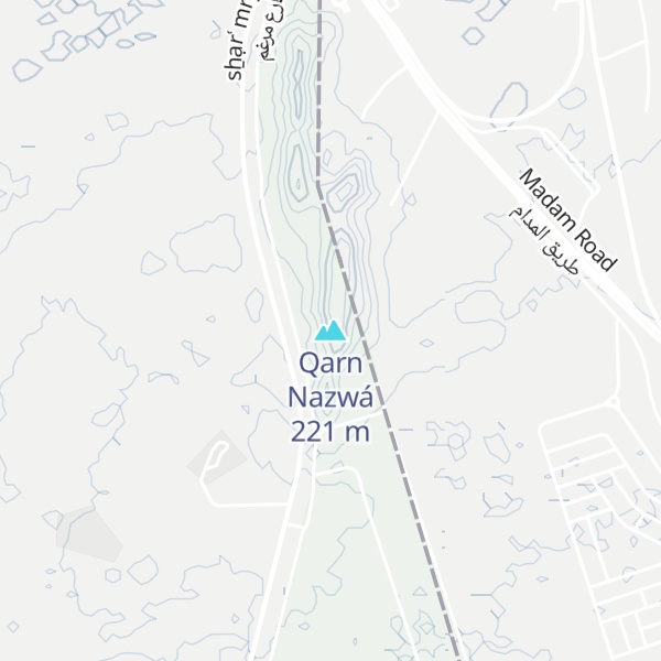 Map of Qarn Nazwá