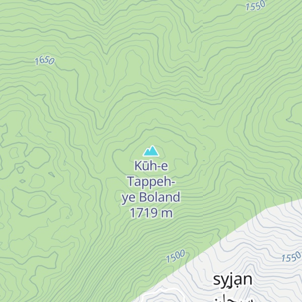 Map of Kūh-e Tappeh-ye Boland