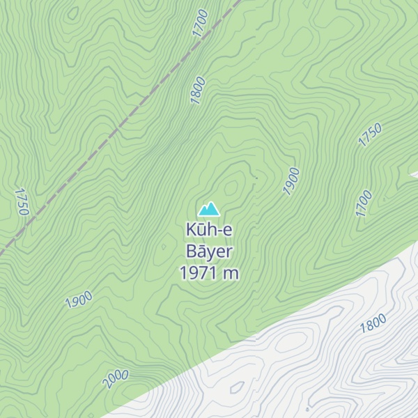 Map of Kūh-e Bāyer