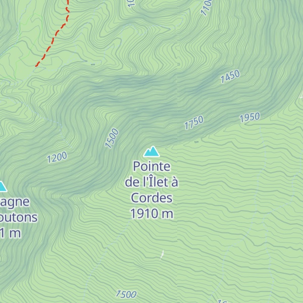 Map of Pointe de l'Îlet à Cordes