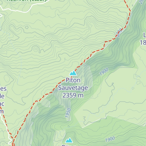 Map of Piton Sauvetage