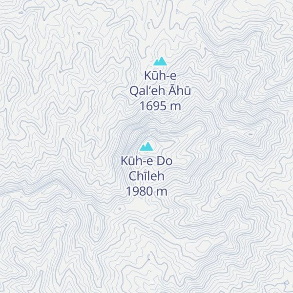 Map of Kūh-e Do Chīleh