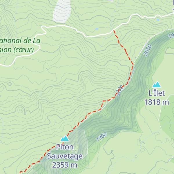 Map of Piton Caverne Pomme de Terre