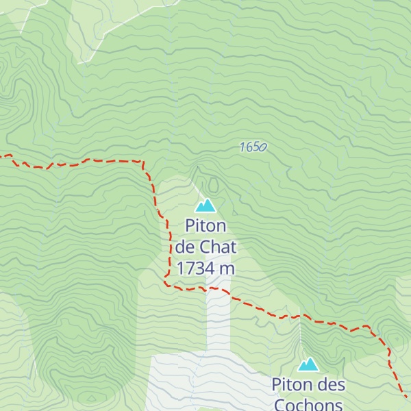 Map of Piton de Chat