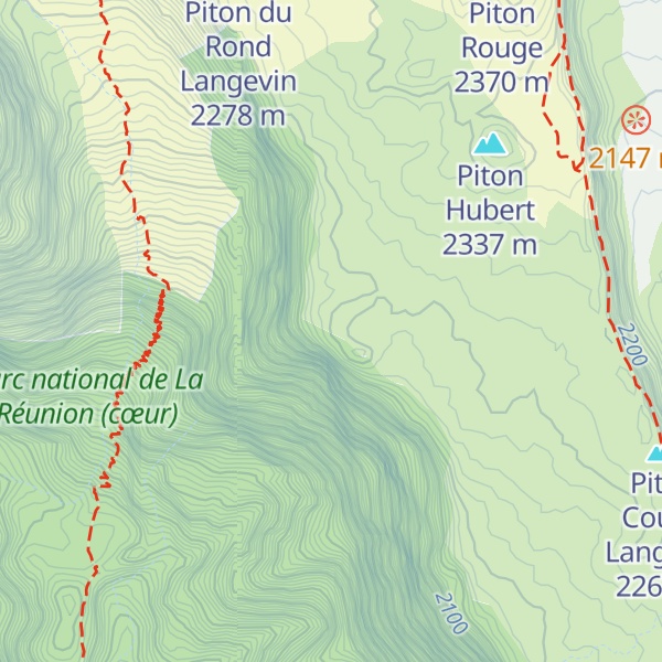 Map of Piton du Rond de Langevin