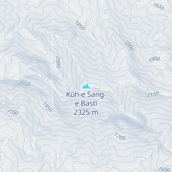 Map of Kūh-e Sang-e Bastī