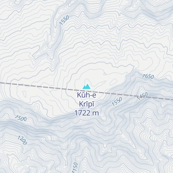 Map of Kūh-e Krīpī