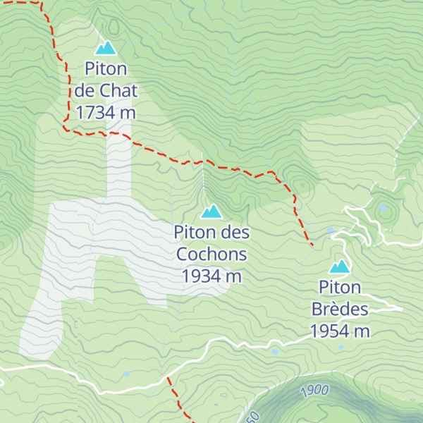 Map of Piton des Cochons