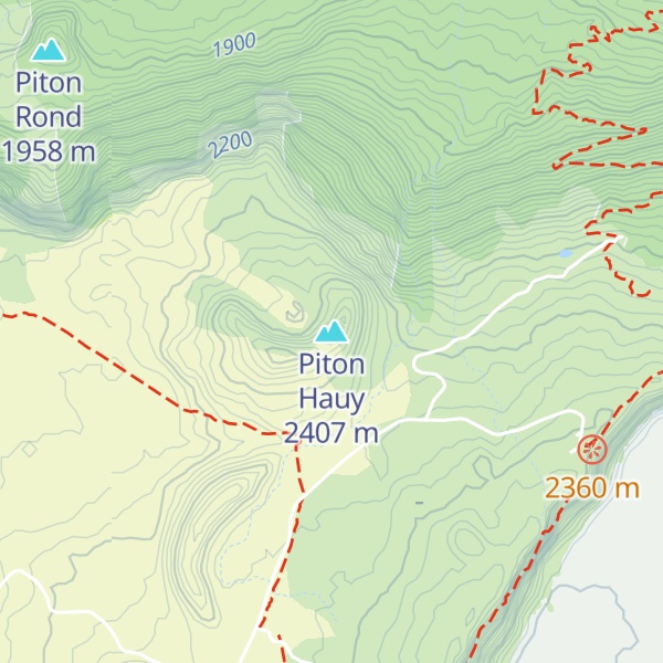 Map of Piton Hauy