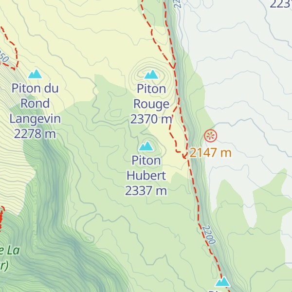 Map of Piton Hubert