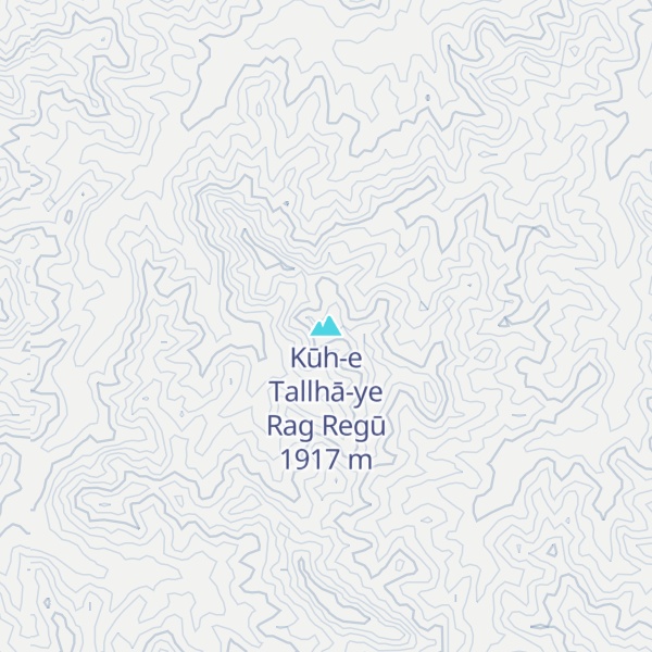 Map of Kūh-e Tallhā-ye Rag Regū