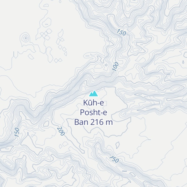 Map of Kūh-e Posht-e Ban