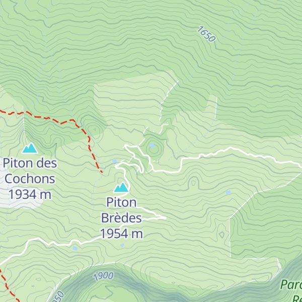 Map of Piton de l'Eau