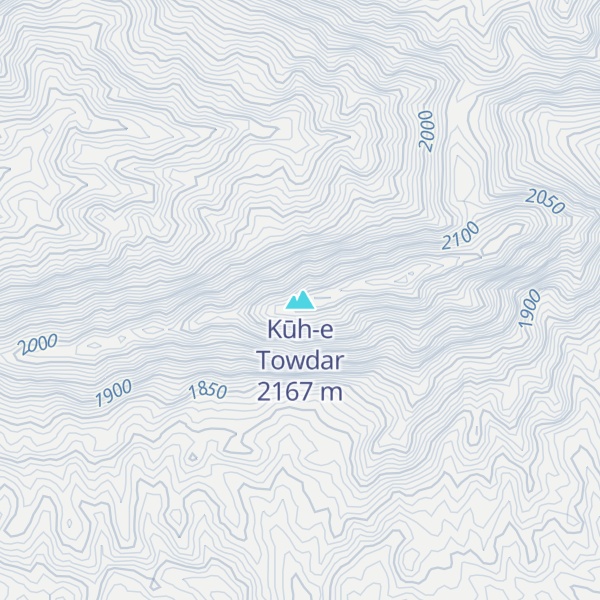 Map of Kūh-e Towdar