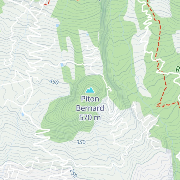 Map of Piton Bernard
