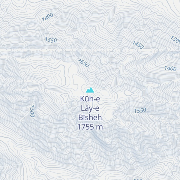 Map of Kūh-e Lāy-e Bīsheh