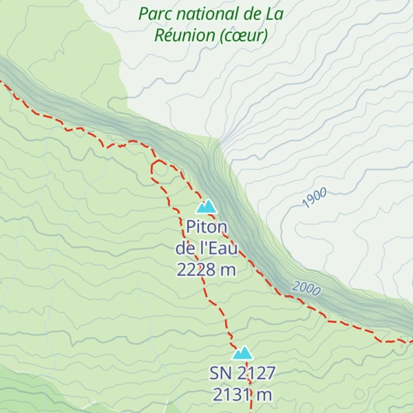Map of Piton de l'Eau